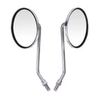 2Pcs 10mm Long Stem Rear View Mirrors for Honda CB550, Kawasaki, Suzuki