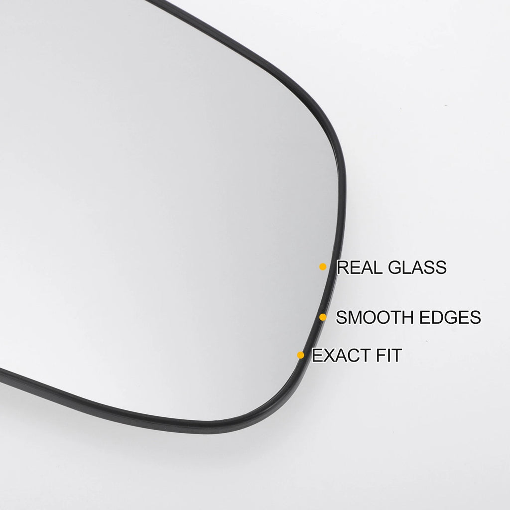 Right Side Heated White Mirror Glass for KIA Rio (2010–2012)