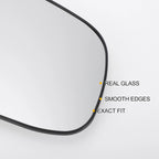 Right Side Heated White Mirror Glass for KIA Rio (2010–2012)