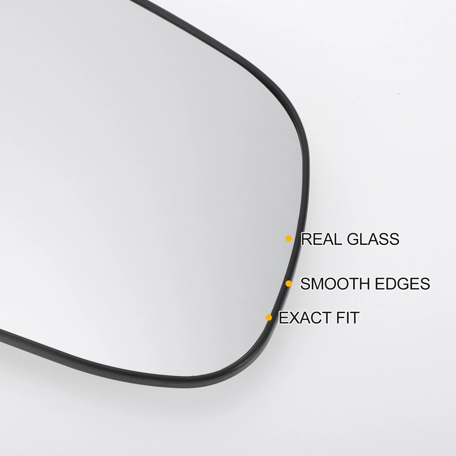 Right Side Heated White Mirror Glass for KIA Rio (2010–2012)