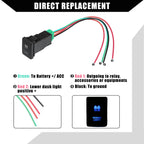 Reverse Lights Push Button Switch Set for Toyota Landcruiser 4Runner  Blue LED
