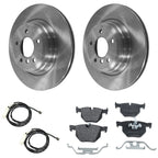 Rear Brake Disc Rotors and Pads Kit for BMW X1 (2013–2015)