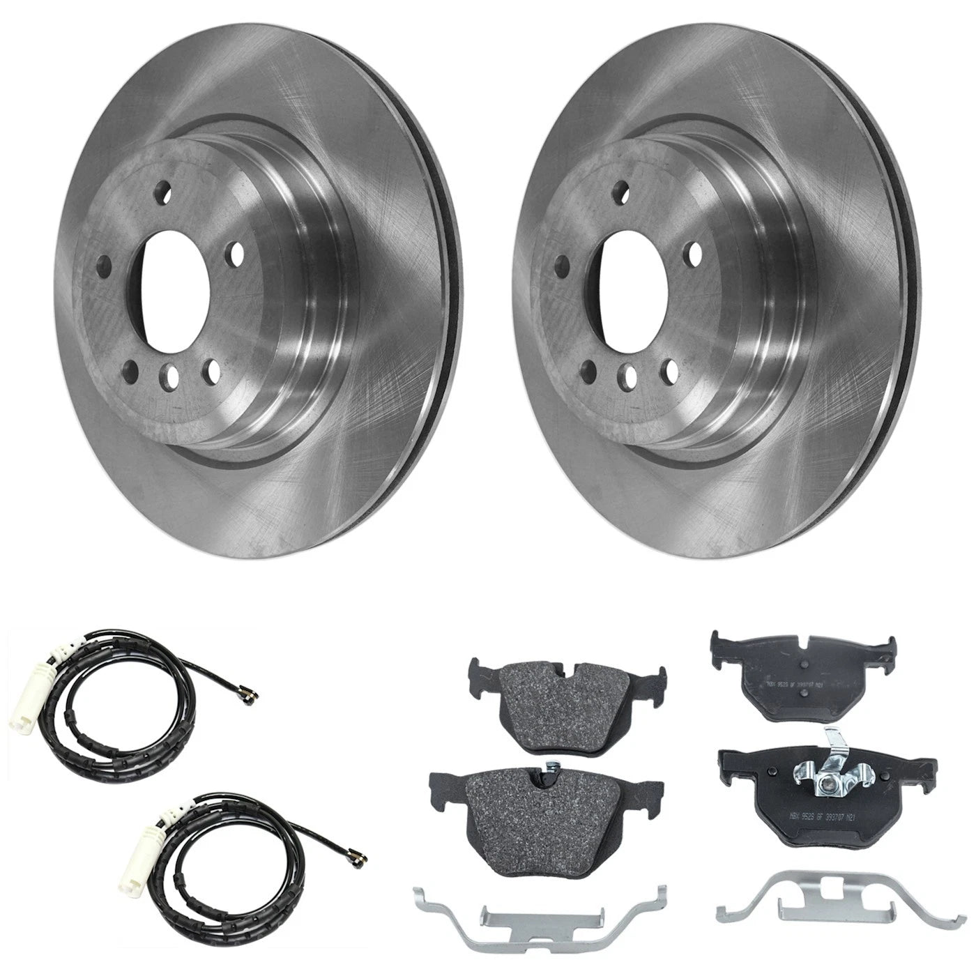 Rear Brake Disc Rotors and Pads Kit for BMW X1 (2013–2015)