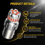 2X Red LED Brake Tail Light Bulbs for AUXITO 1157 7528 2057 2357