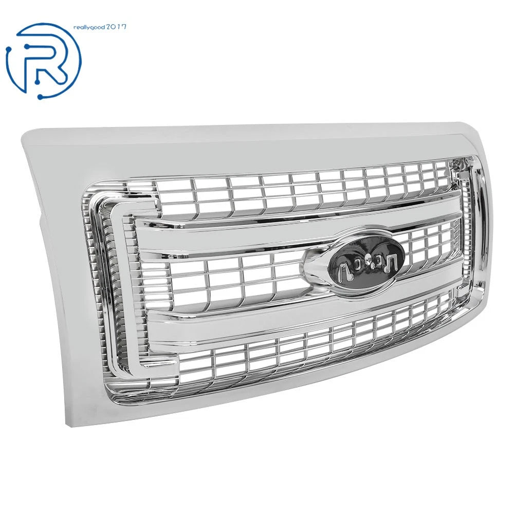 Chrome Front Upper Bumper Grille for Ford F150 (2009-2014)