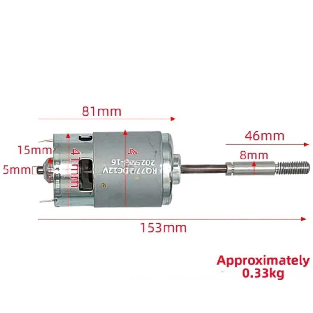 12V 775 Brushed Motor for Electric Fans (153 mm x 44 mm)