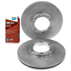 Front Disc Rotors + 4WD Brake Pads for Isuzu MU UCS17/55 (1989 - 1995)