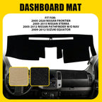 Dashboard Cover Mat for Nissan Frontier