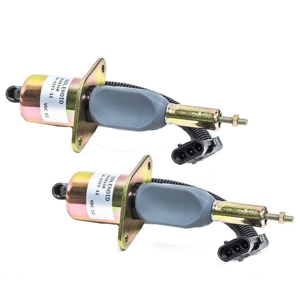 2X Fuel Solenoid for Case/International Harvester (Replaces HAJ928160)