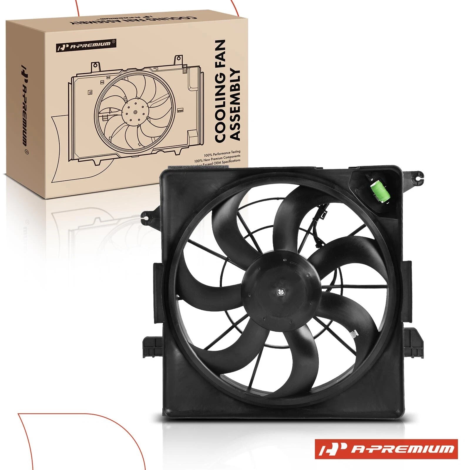 Cooling Fan Assembly with Shroud for Kia Sportage (2011–2016)