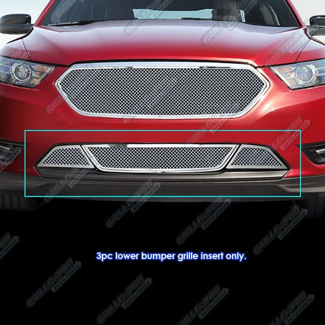 Stainless Chrome Mesh Grille for Ford Taurus (2013–2019)