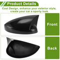 Mirror Cover Cap Replacement Black for Honda Civic LX EX Sport Si (2016-2021)