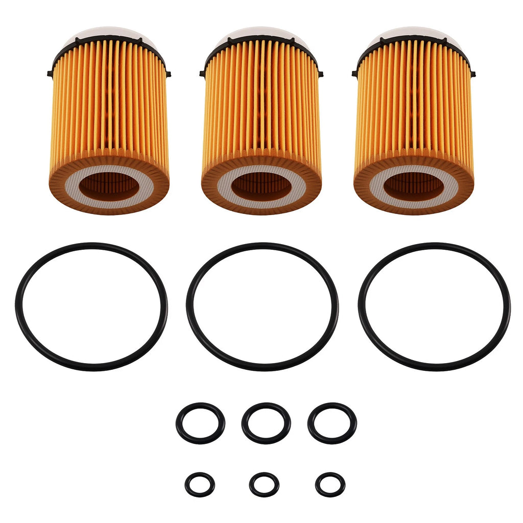3X Oil Filters HU7116z for Mercedes-Benz A-Class C-Class E-Class CLA GLA GLB GLC GLE (2013–2023)