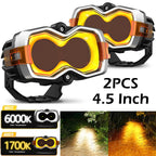 2X 4.5" LED Work Light Bar for Truck SUV ATV (Offroad)