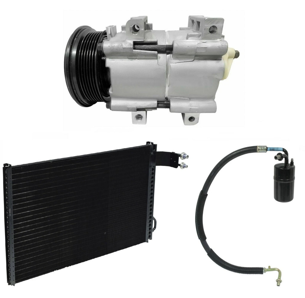 AC Compressor Kit With Condenser for Ford Thunderbird 5.0L (1991-1993)