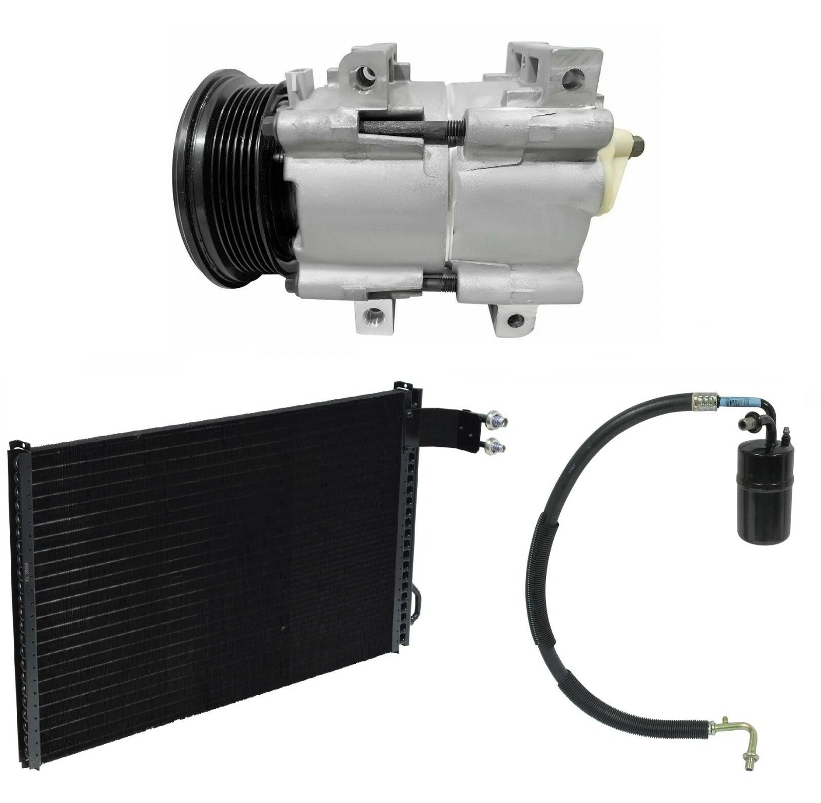 AC Compressor Kit With Condenser for Ford Thunderbird 5.0L (1991-1993)