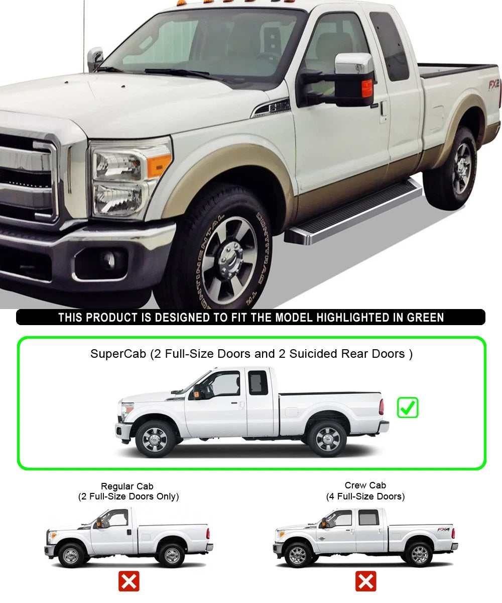 iBoard Running Boards for Ford F250/F350 SuperDuty (1999–2016)