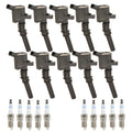 Set of 10 Ignition Coils & 10 Spark Plugs for Ford 6.8L V10 (2000–2008)