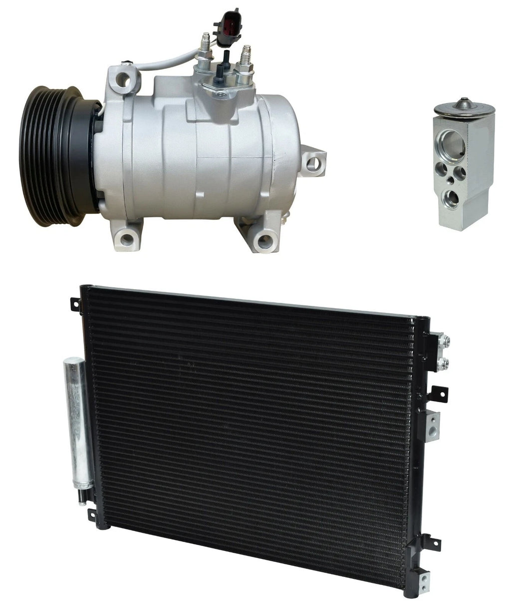 A/C Compressor Kit with Condenser for Chrysler 300 5.7L 6.1L (2008–2014)
