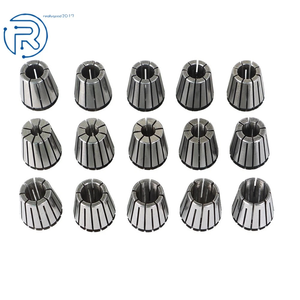 15 Pack Spring Collet Set for Engraving Machine (2mm-16mm)
