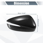 Pair Rearview Mirror Cover Overlay for Mazda CX-3 (2017–2018) - Carbon Fiber