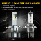 H4 9003 HB2 LED Headlight Bulbs for Universal Vehicles (50000LM)