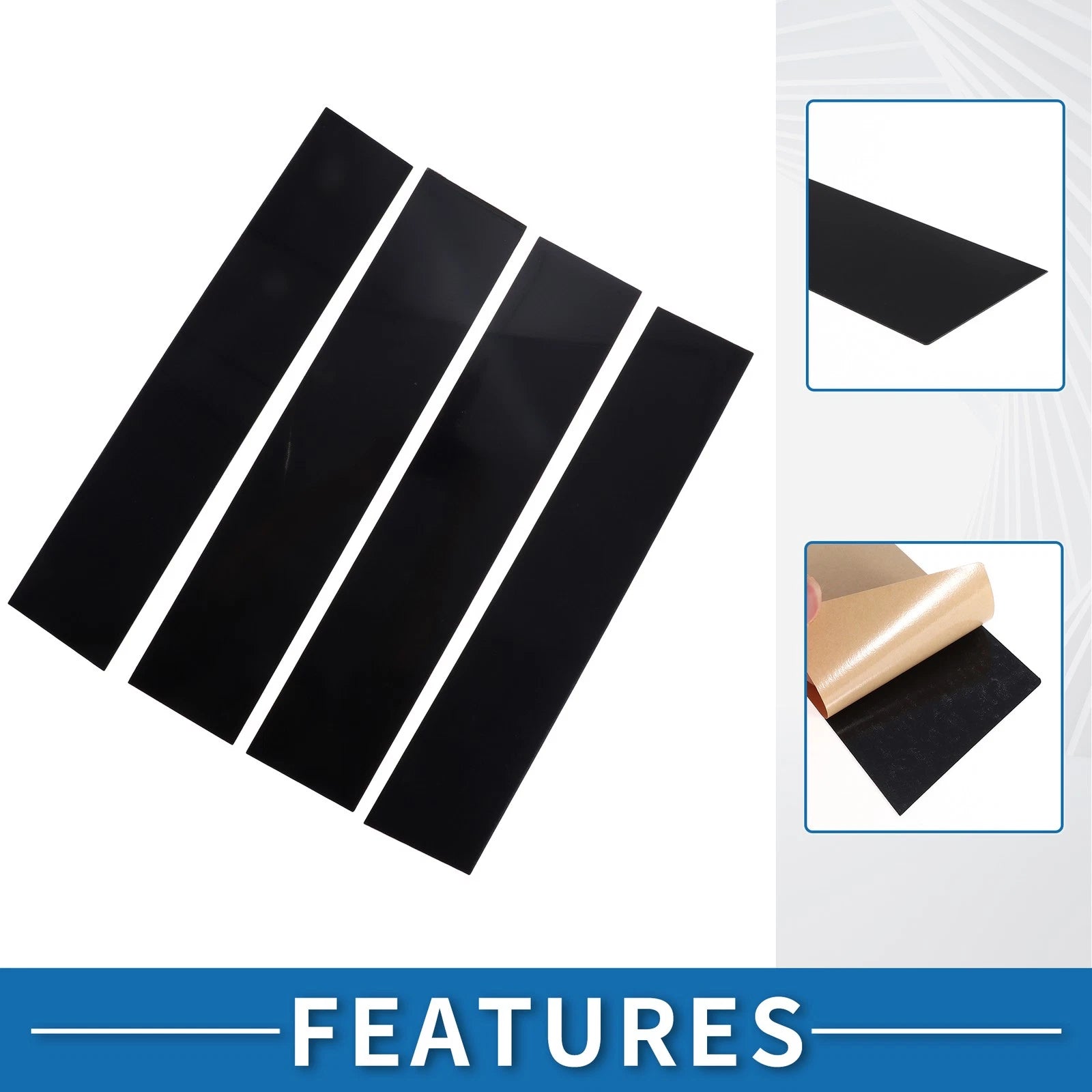 Set of 4 Car Pillar Window Trim Covers for Ford F-150 (2004–2014)