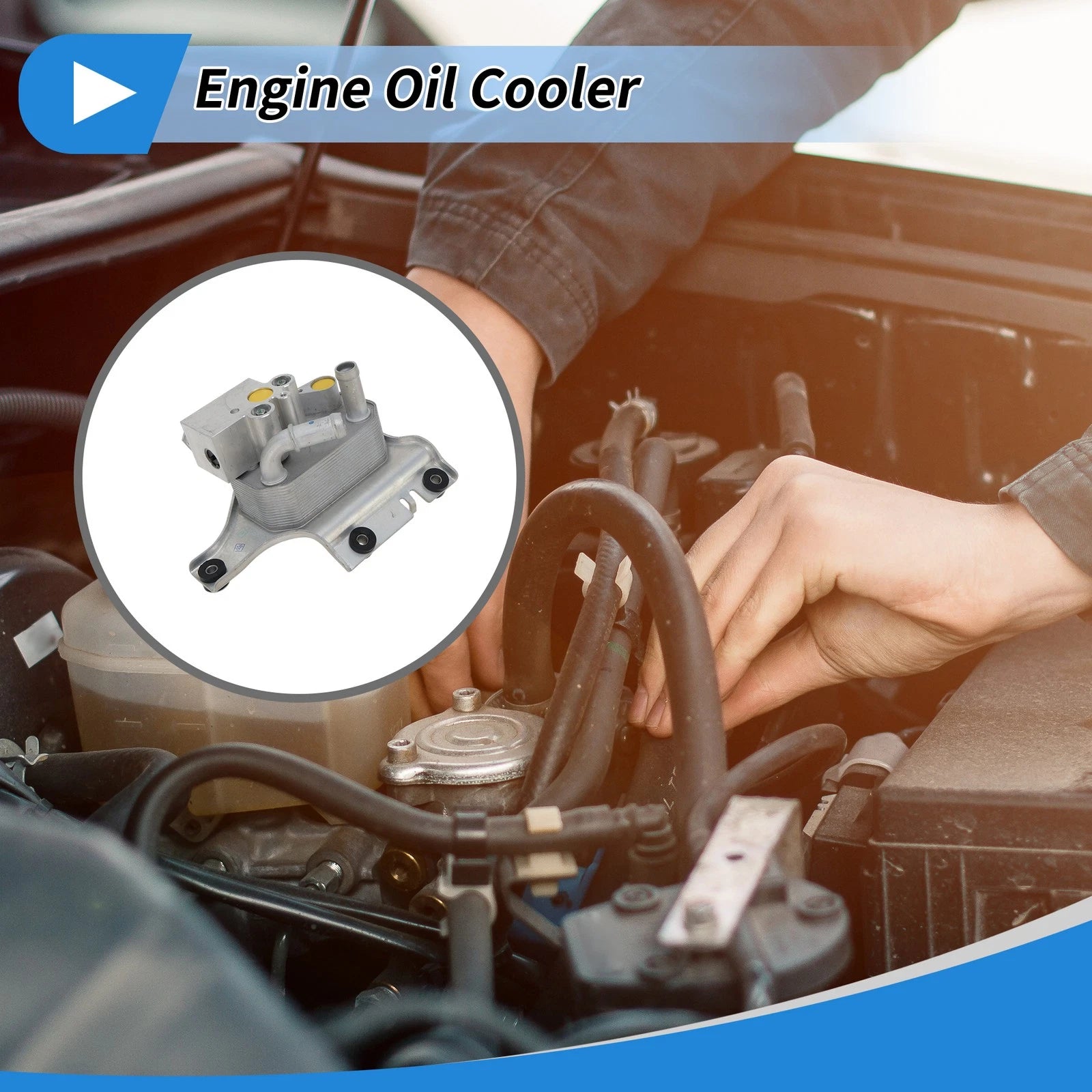 Engine Oil Cooler for Ford Expedition (2020) No.HL3P7869A 1 Pc