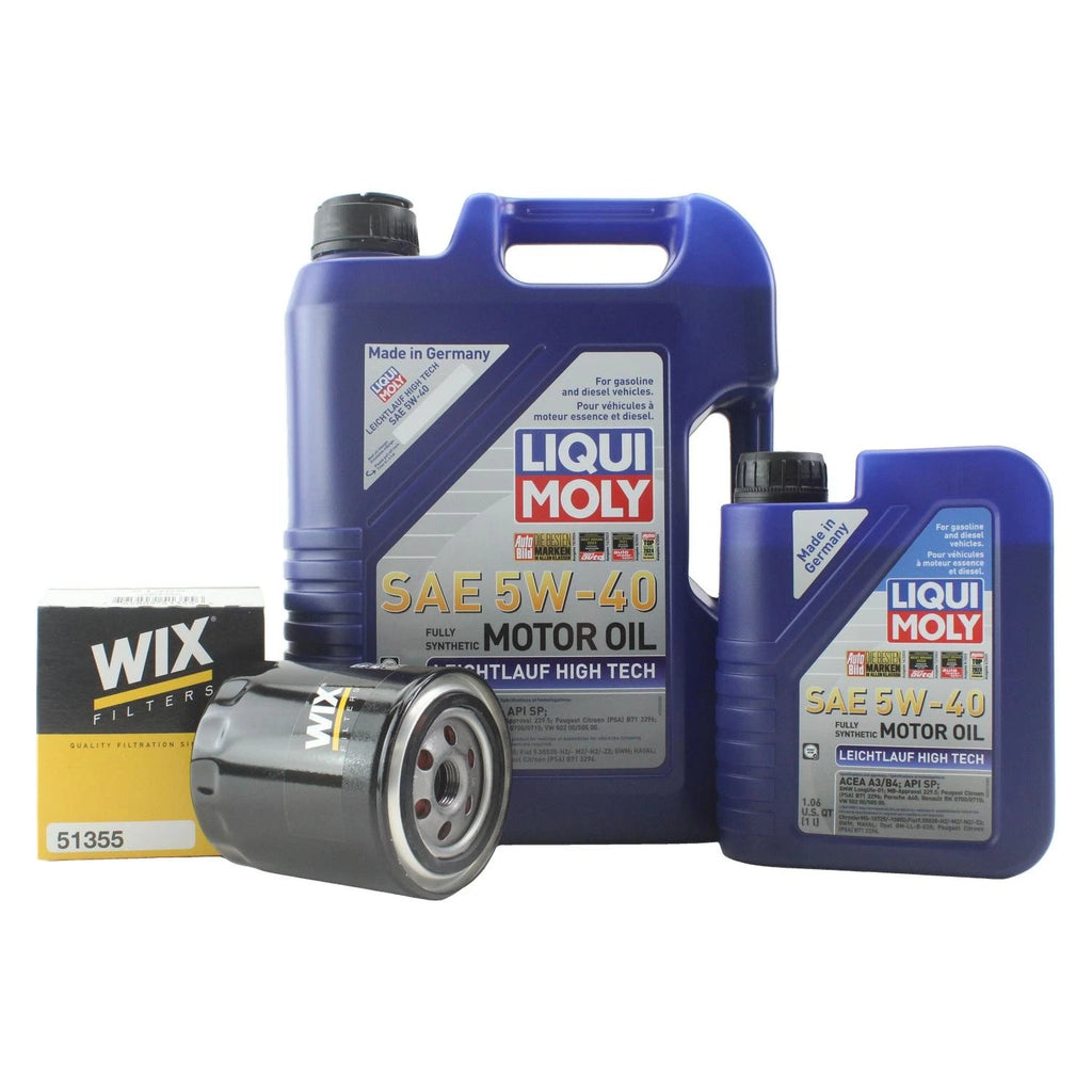 6L Liqui Moly Leichtlauf High Tech 5W-40 Oil Change Kit for Audi V6 (1997–2005)