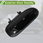 Exterior Door Handle for Honda Civic (1996–2000) Front Right Black Plastic