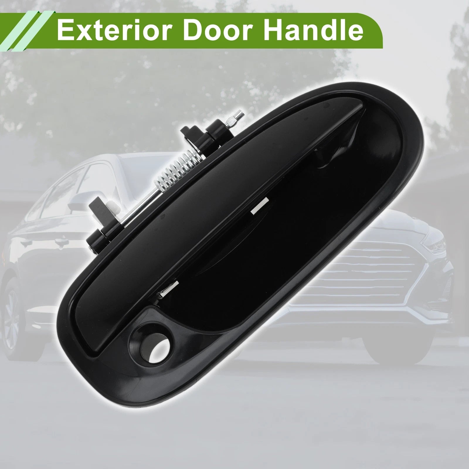 Exterior Door Handle for Honda Civic (1996–2000) Front Right Black Plastic