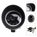 9-Bulb Beam Headlight Fog Lamp for Racer Bobber Chopper (Custom Fit)