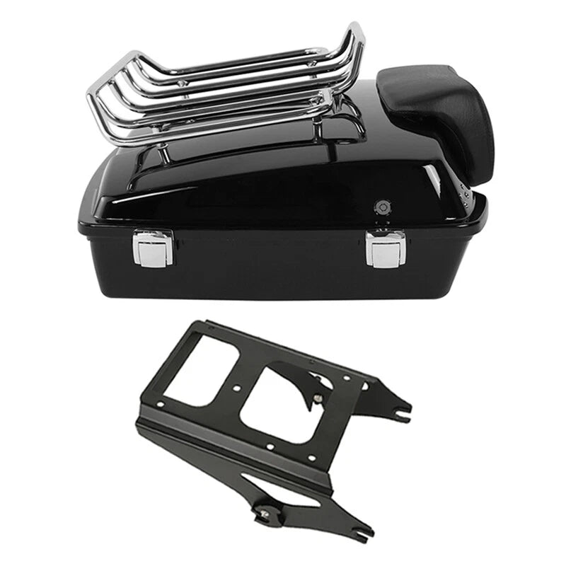 5.5'' Razor Trunk Backrest Mount Rack for Harley Touring (2009–2013)