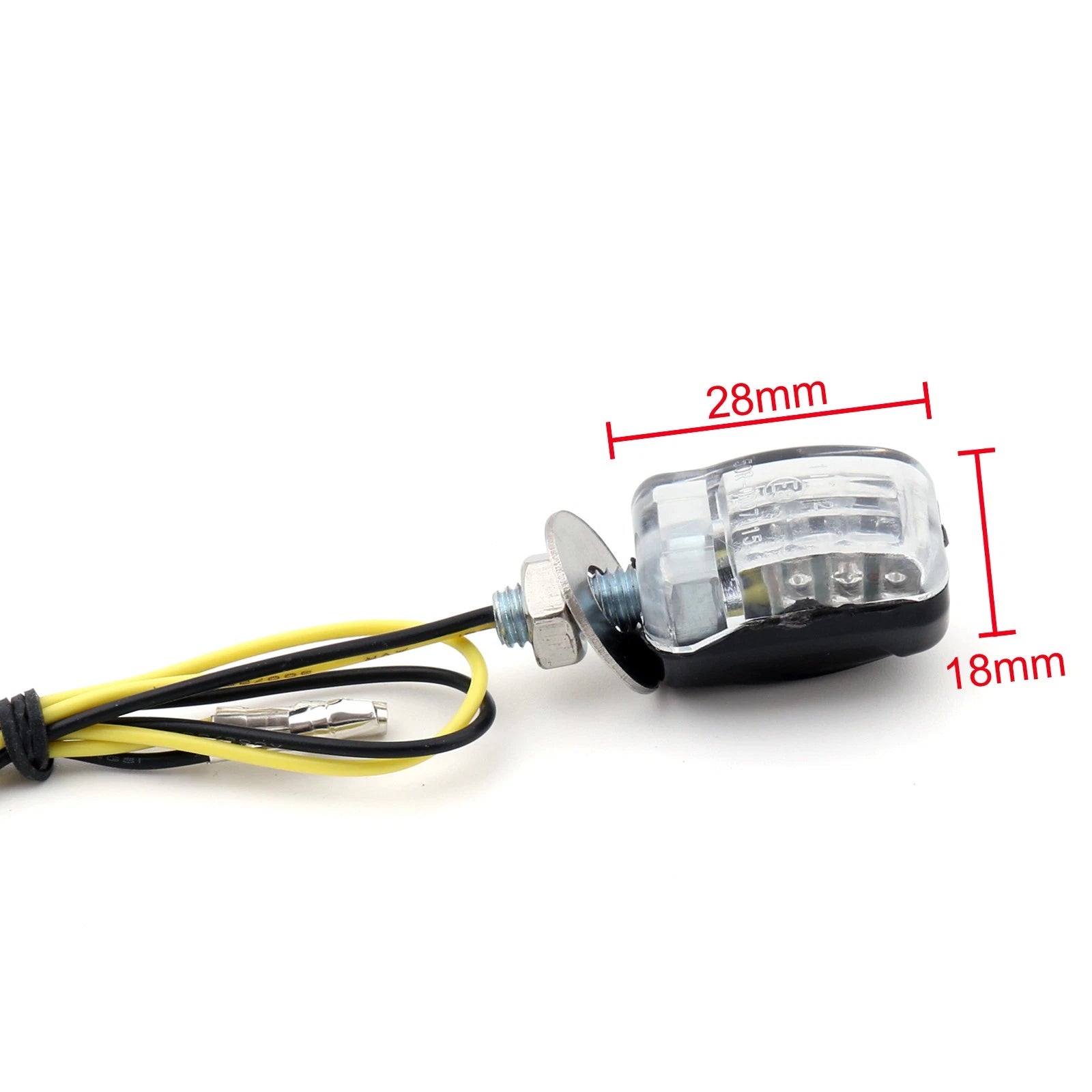 LED Black Micro Mini Turn Signal Indicators for Motorcycle