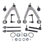 10x Front Upper Control Arm w/ Ball Joint Tie Rod for Hummer H3 (2006–2010)