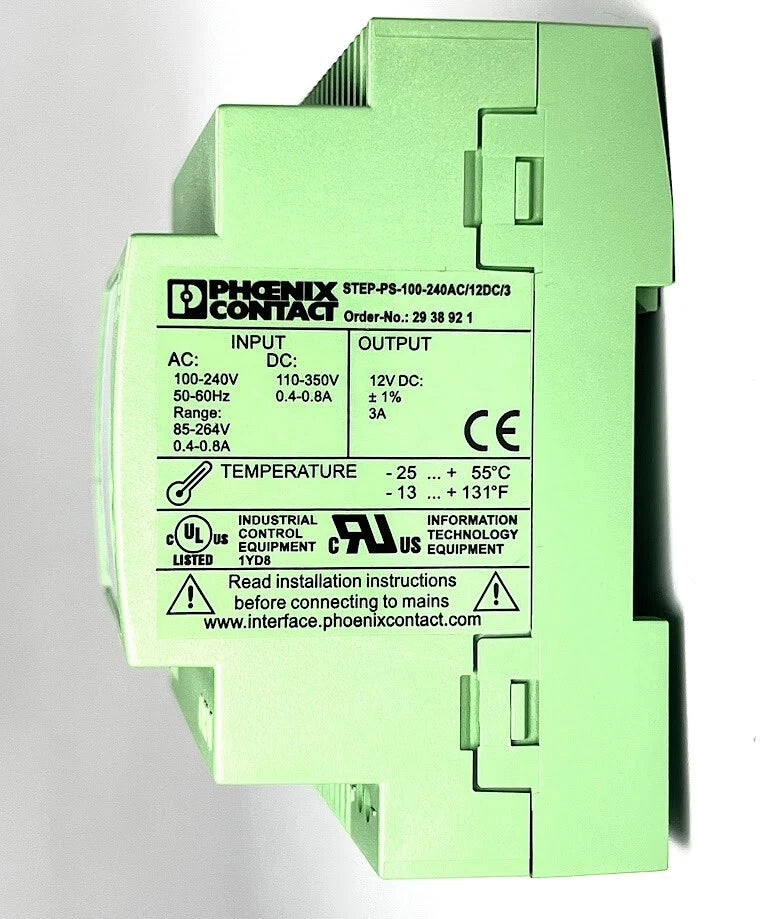 STEP Power Supply for Phoenix Contact STEP-PS-100-240AC/12DC/3 (OEM)