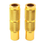 Set of 2 Universal Motorcycle Rear Footpegs Pedals Racing Yellow