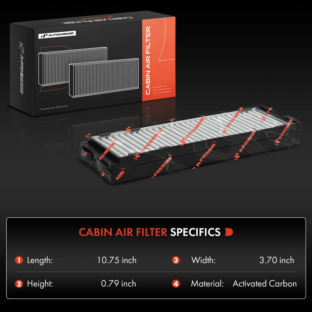 2X Activated Carbon Cabin Air Filter for Nissan Maxima (1995-2003)