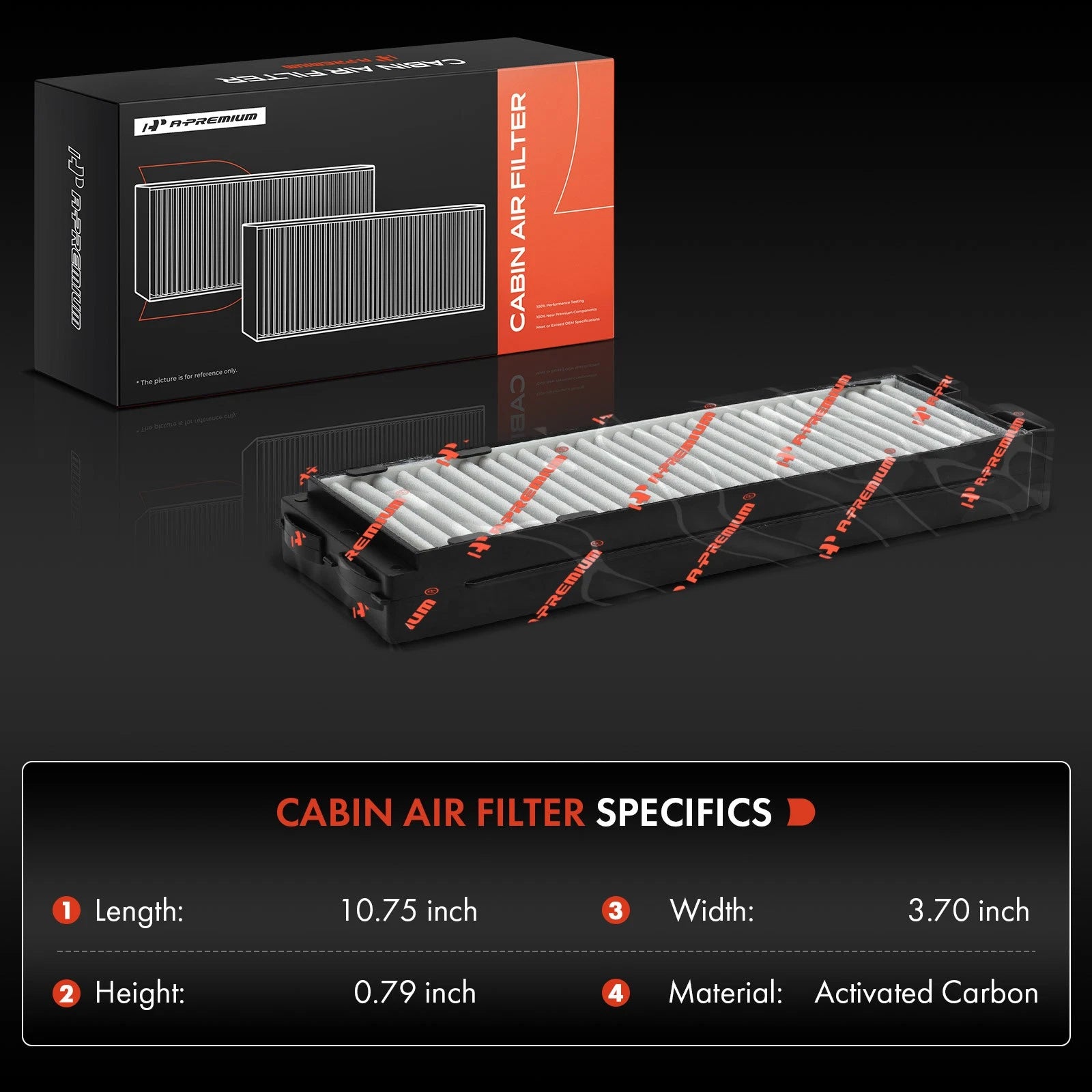 2X Activated Carbon Cabin Air Filter for Nissan Maxima (1995-2003)