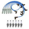 NGK 7mm Wire Set & Denso Spark Plug Kit for Dakota Ram 1500 Van (1997–2001)