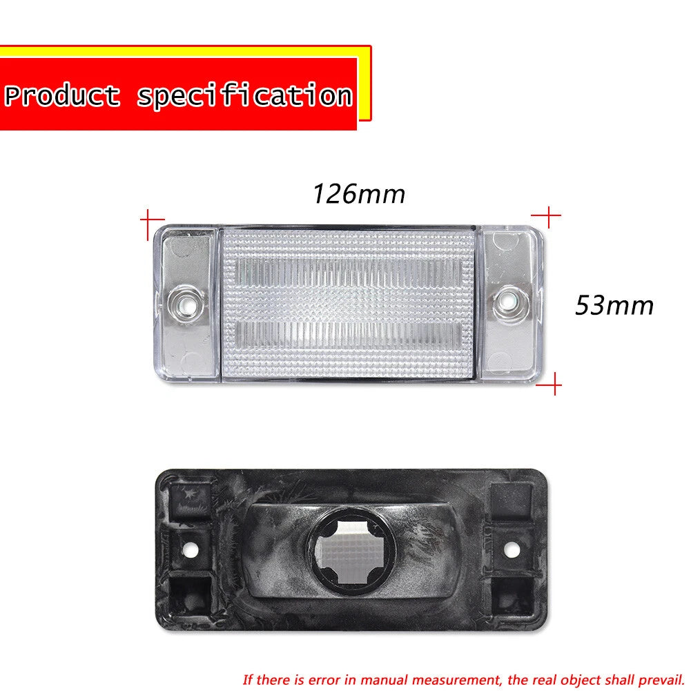 Set of 4 Clear Front Rear Side Marker Lights for Ford Bronco F-Series (1970–1977)