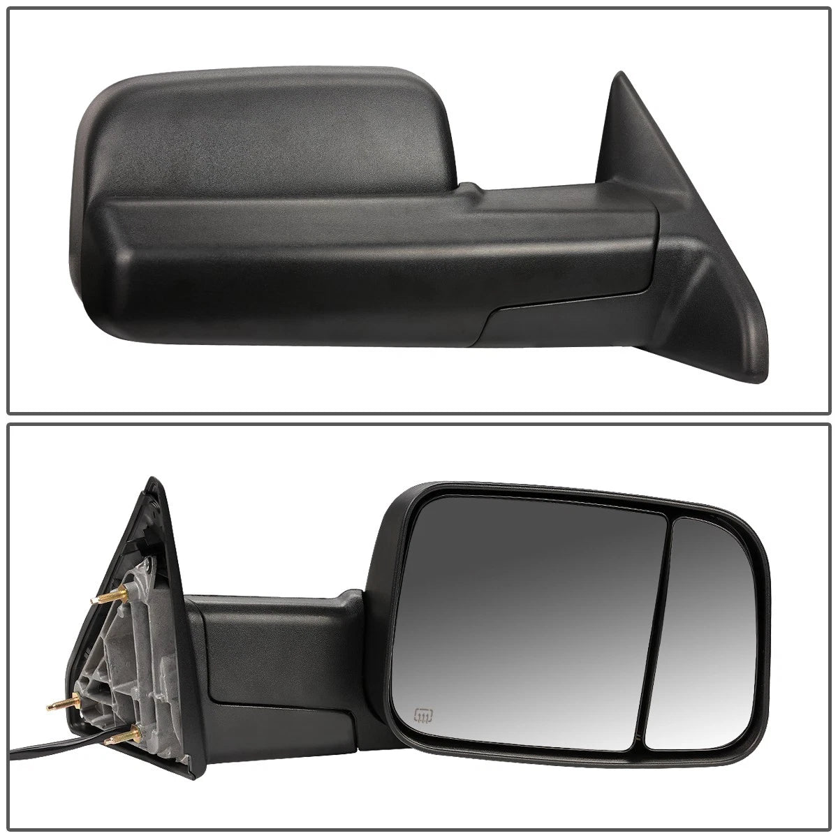 Power Heated Rear View Towing Mirrors for Dodge Ram 1500-3500 (2009–2016)