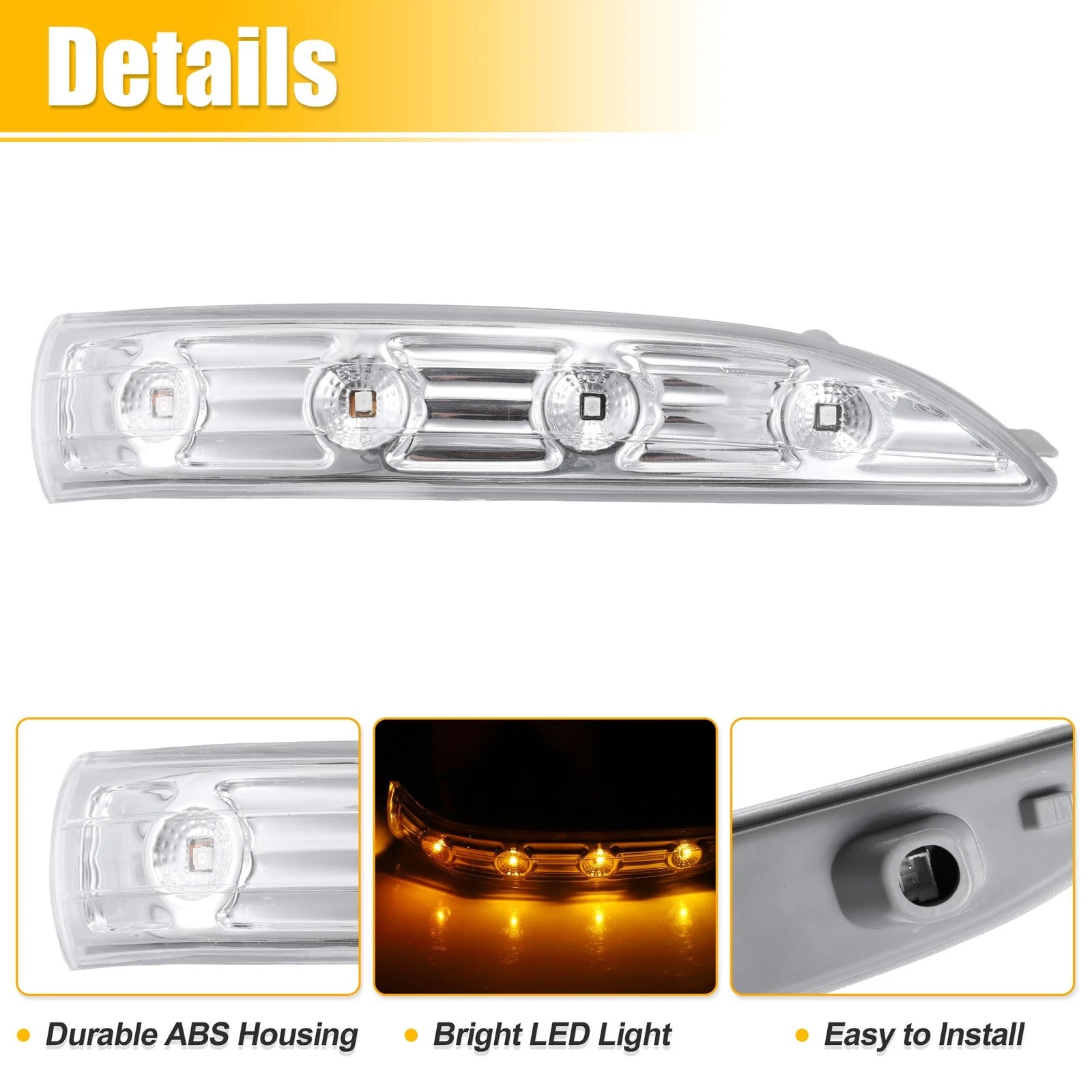 Right Side Mirror LED Turn Signal Indicator Light for Hyundai Tucson (2010–2011)