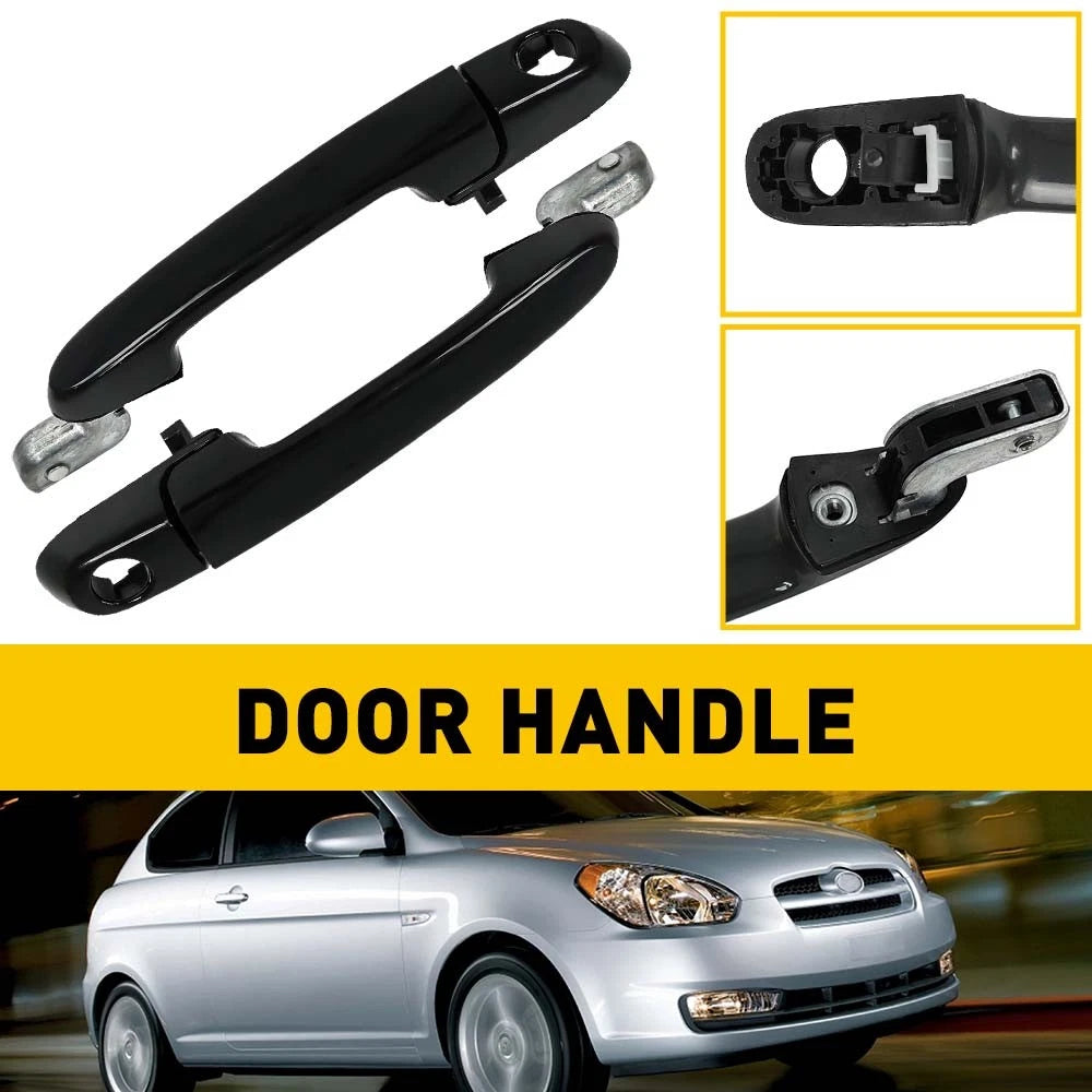 Set of 2 Exterior Door Handles for Hyundai Accent (2006–2011)