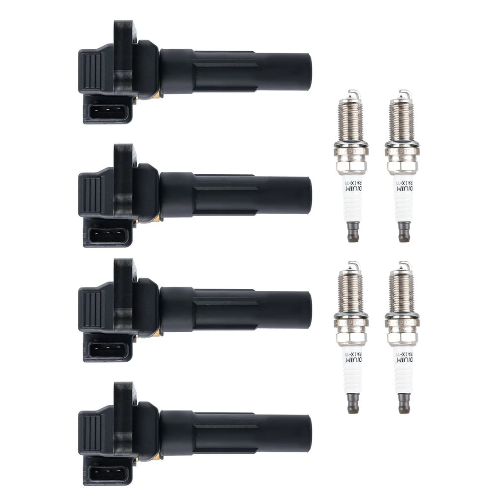 Set of 4 Ignition Coil Packs & Iridium Plugs for Subaru WRX 2.5L Turbo
