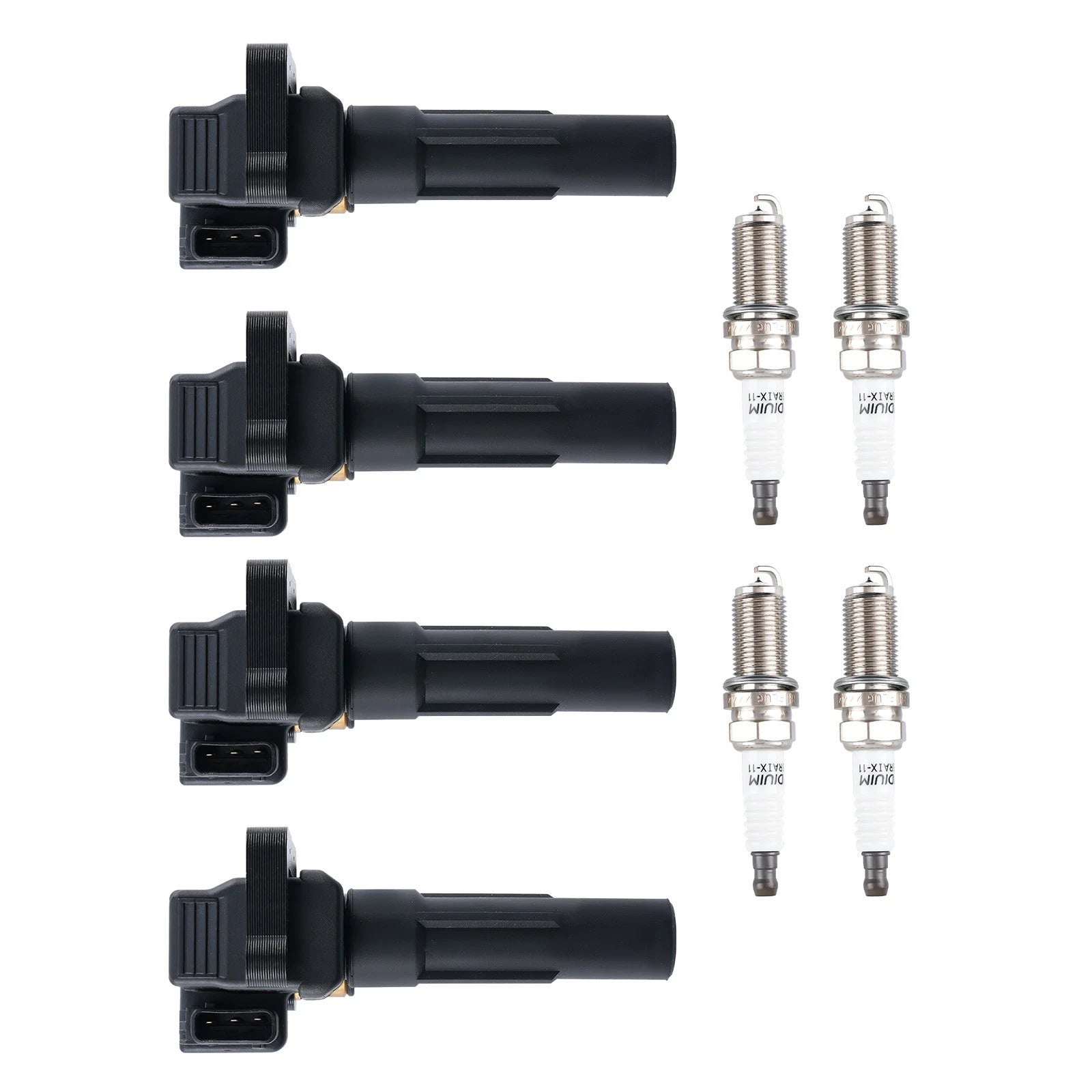 Set of 4 Ignition Coil Packs & Iridium Plugs for Subaru WRX 2.5L Turbo