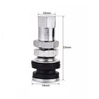 4 Pcs 11.5mm Wheel TR161 Bolt-In Tyre Valve for Universal Cars & Motorcycles