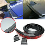 Universal Carbon Fiber Rear Spoiler Wing for Sunroof Window Tail Lip Trim