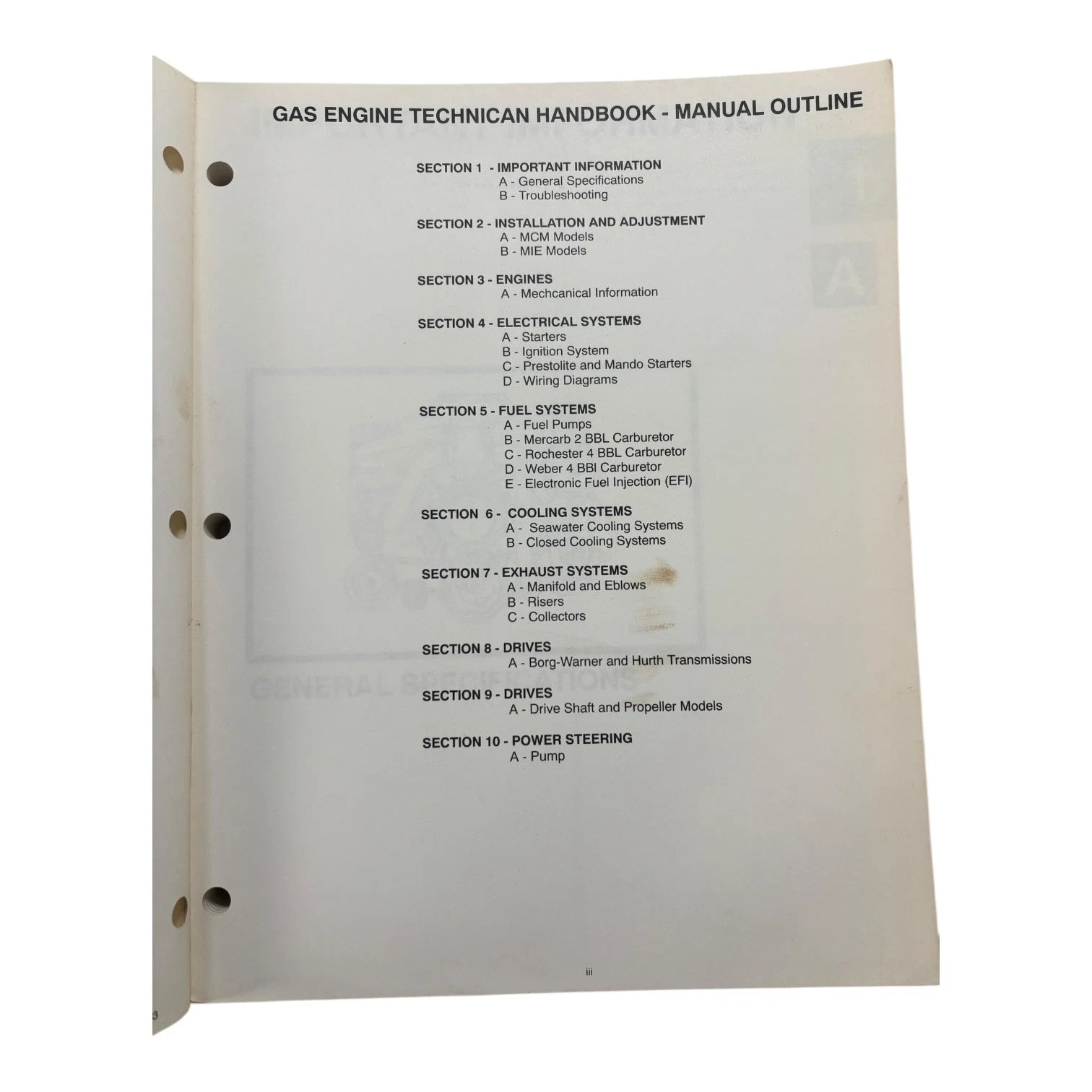 MerCruiser Technician's Handbook for Gasoline Engines (1994) 90-806535940