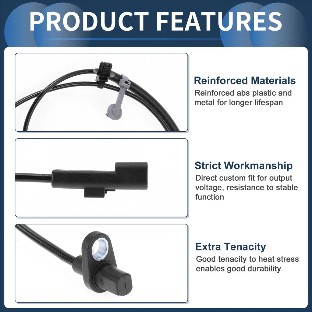 ABS Wheel Speed Sensor No.FR3V2C204AC for Ford Mustang (2015–2023)